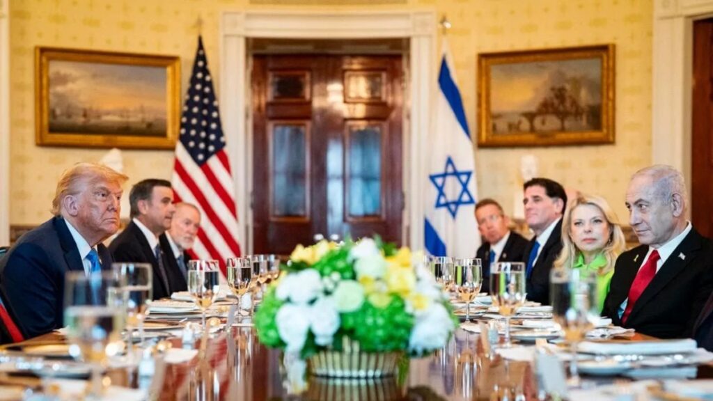 Quel terrorista di Netanyahu ha dato al suo complice Trump una lettera di nomina