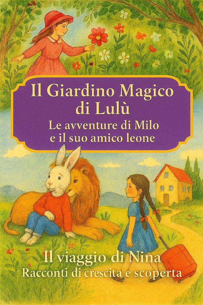 Il Giardino Magico di Lulù, Le avventure di Milo e il suo amico leone, Il viaggio di Nina: Racconti di crescita e scoperta: Racconti per Bambini